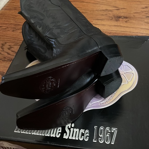 Pecos Bill LADIES Black Boots- SZ 9- NIB - Picture 6 of 10